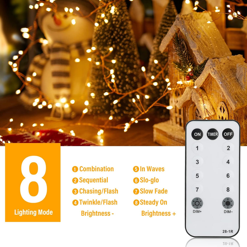 Fairy Lights Plug , String Lights for Christmas Tree Decoration
