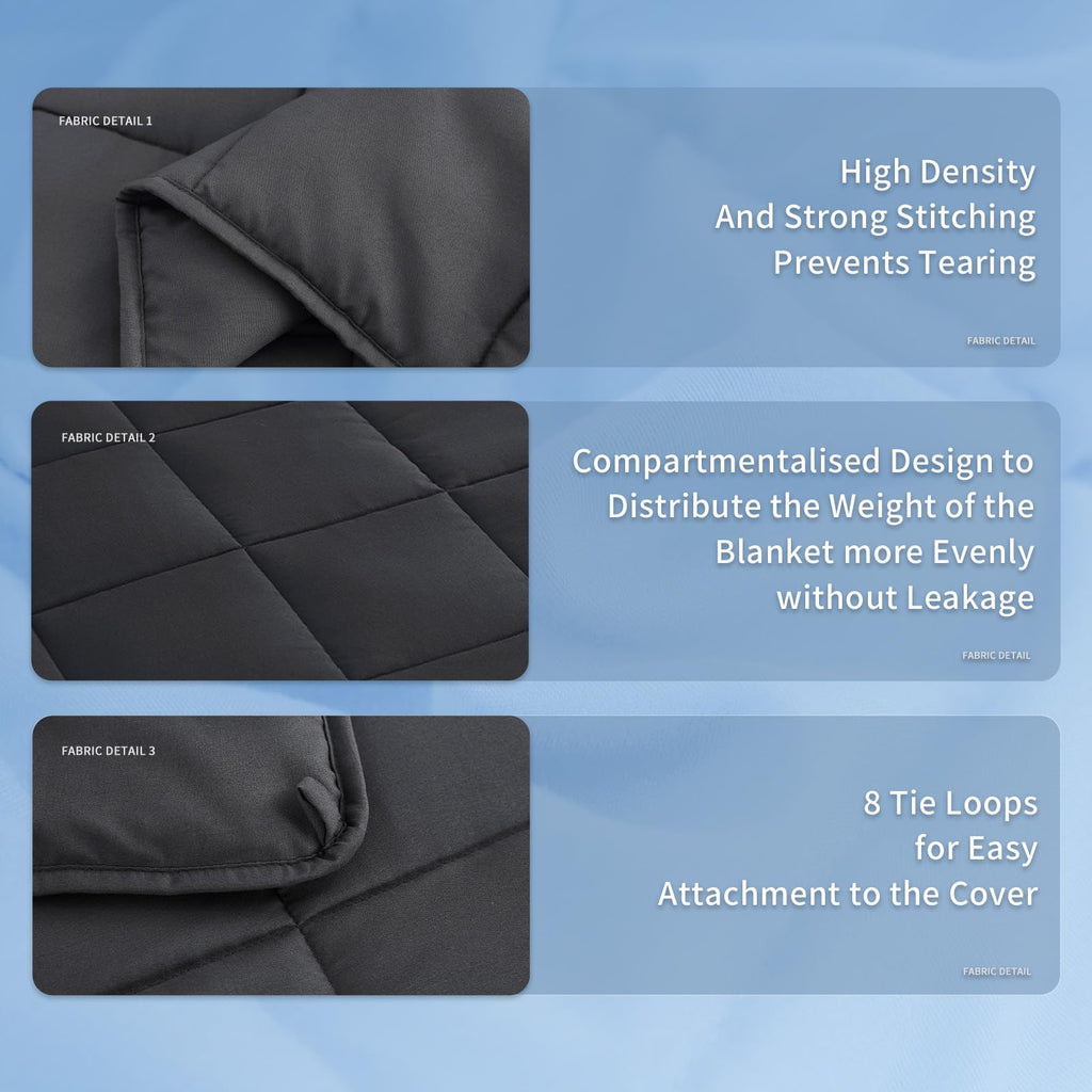 Weighted Blanket (20lbs 60"x80" Queen Size) for Adult All-Season Summer Fall Winter Cooling Breathable Heavy
