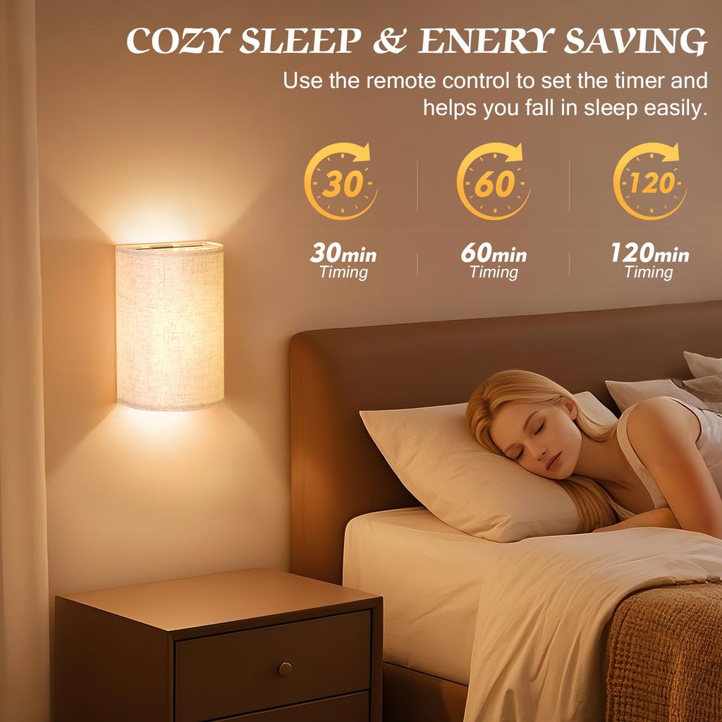 Battery Operated Wall Sconce Wireless Wall Sconces Set of Two