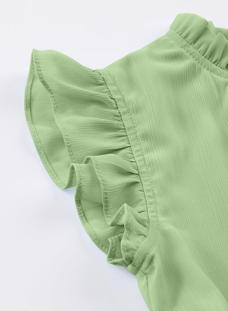 Girl Summer Short Sleeve Ruffle Party Dresses