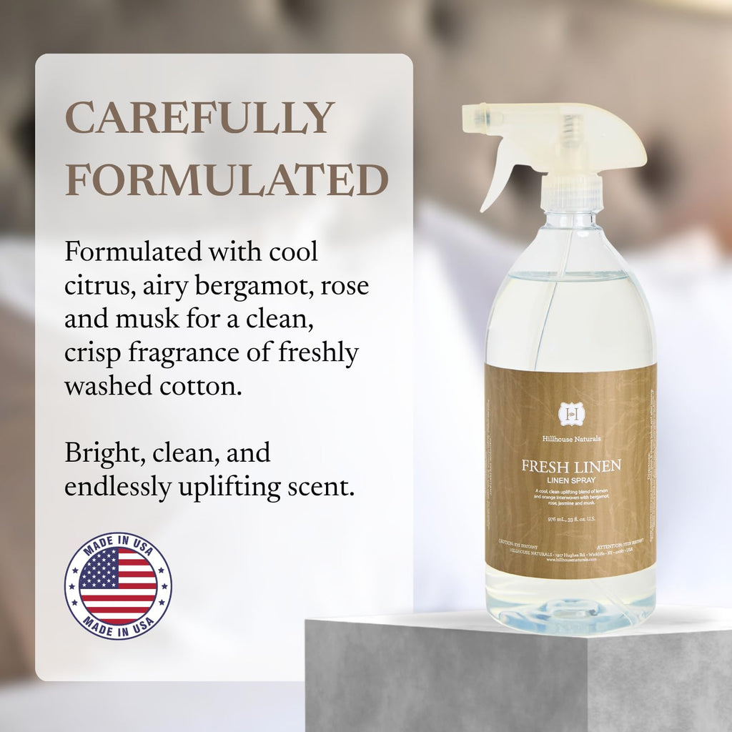 Linen Spray - Made in the USA - Fresh Linen Scent - 1L