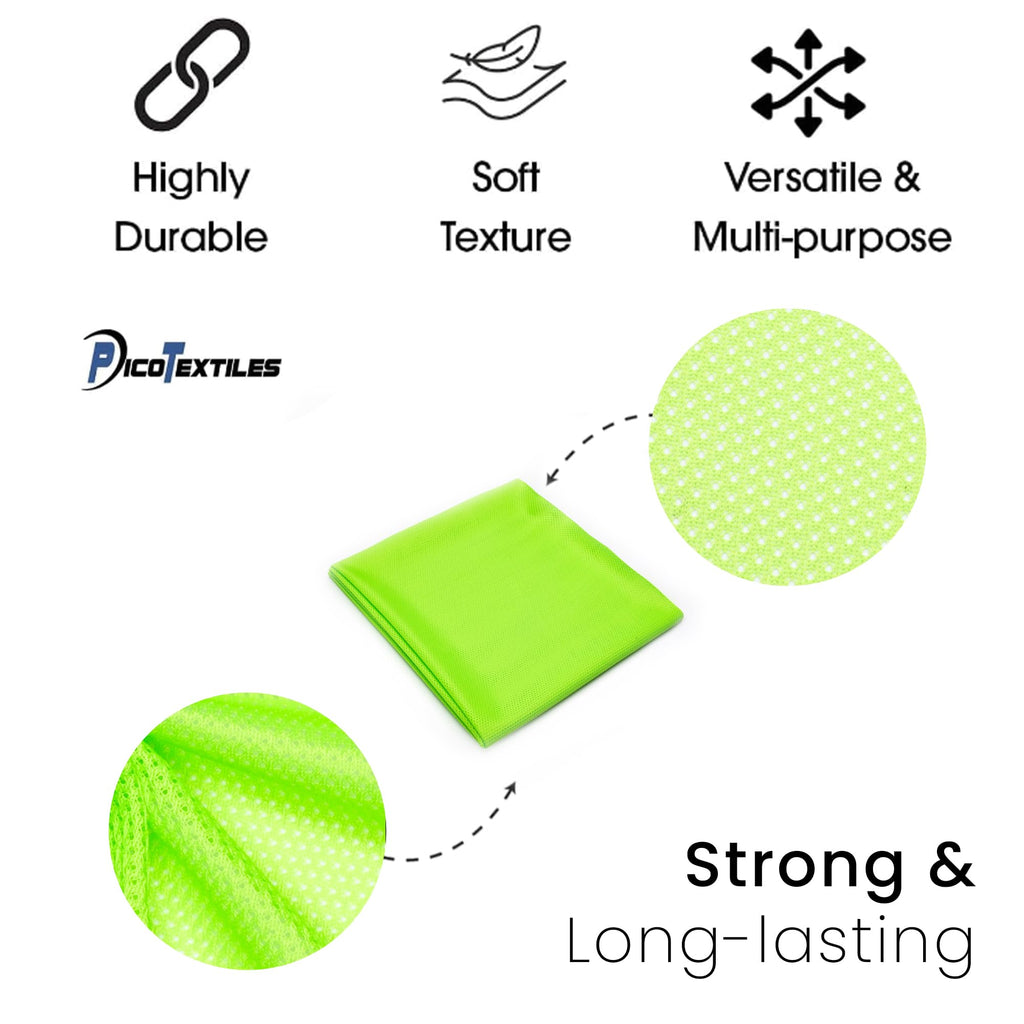 Textiles 2 Yard Bolt Neon Green Micro Mesh Athletic Jersey Fabric