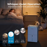1500 Sq.ft Dehumidifier for Basement, 21 Pint Dehumidifiers with Drain Hose for Home Large Room Bedroom Bathroom