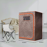 Portable Steam Sauna, 2 Person Sauna Tent, Full Size Double Sauna, 1 or 2 Person Foldable Home Sauna, Full Body Sauna