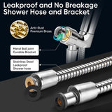 9-Function Shower Head with Built-in Power Spray, 1.8 GPM Water Saving ON/OFF Toggle Switch
