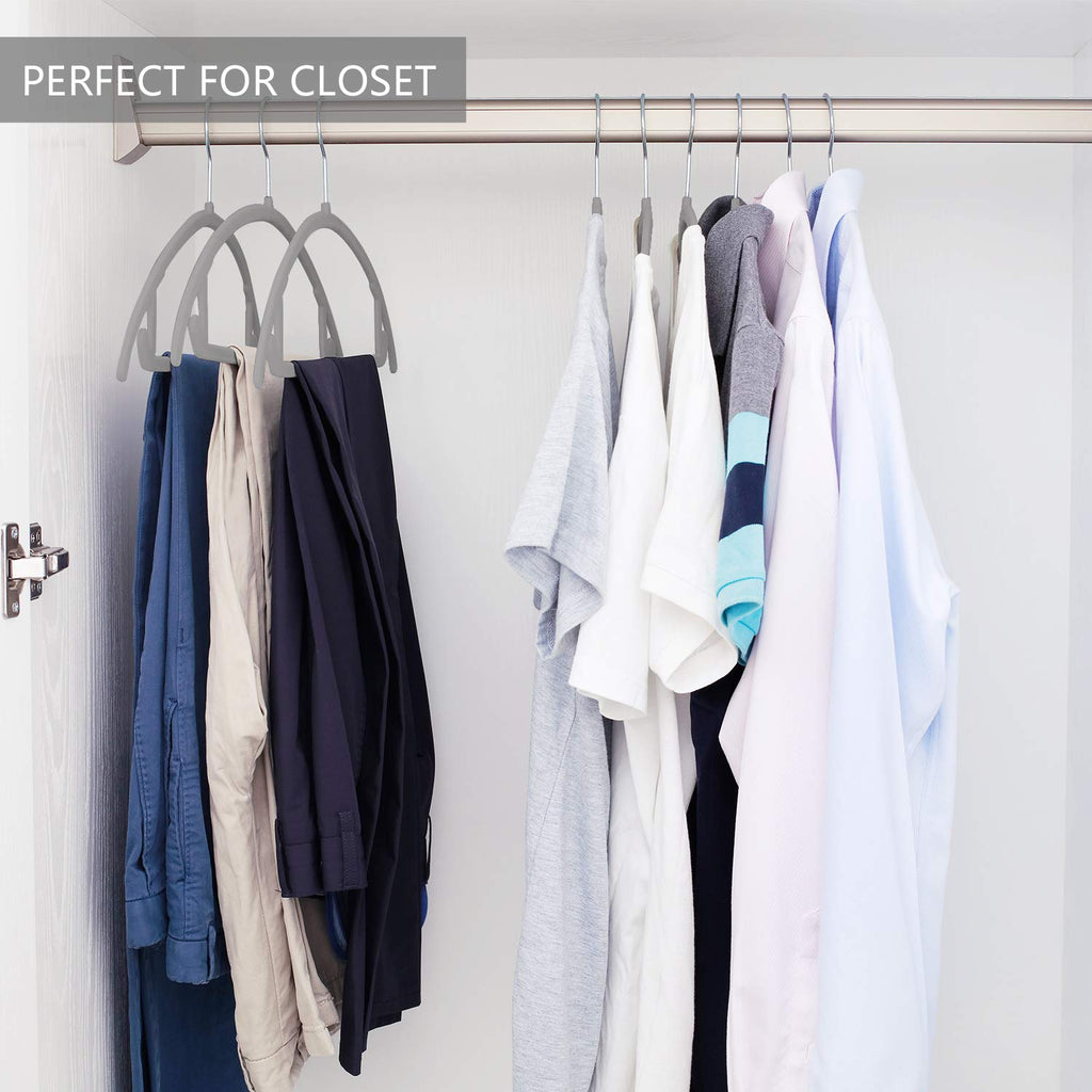 Velvet Hangers 30 Pack, Patented Rounded Shoulder Sweater Hangers