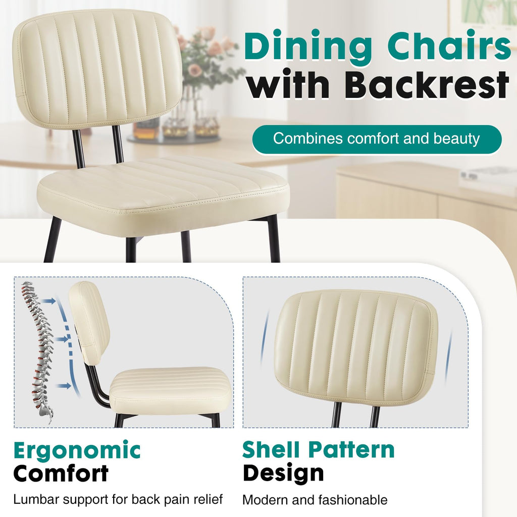 Set of 2, Mid Century Modern Kitchen Chairs