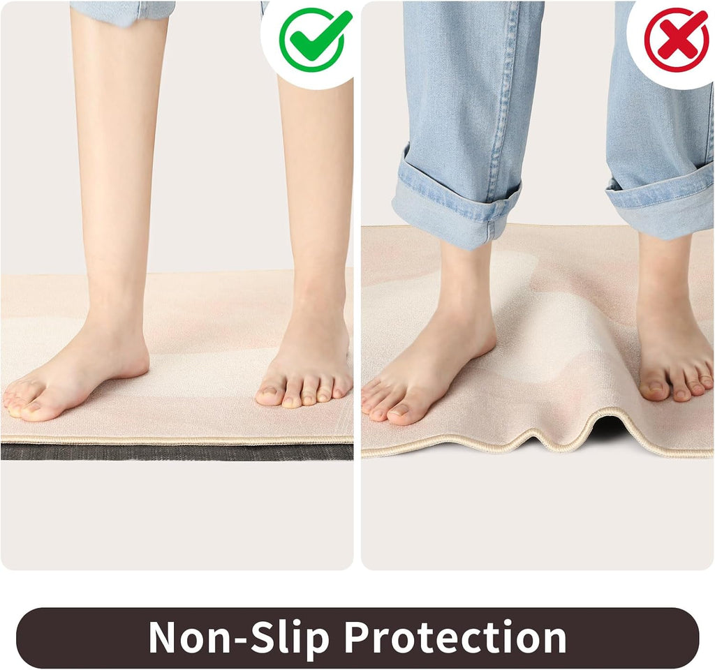 Non Slip Rug Pads 8x10 Ft Non Skid Thick Rug Pad Gripper - Set of 80
