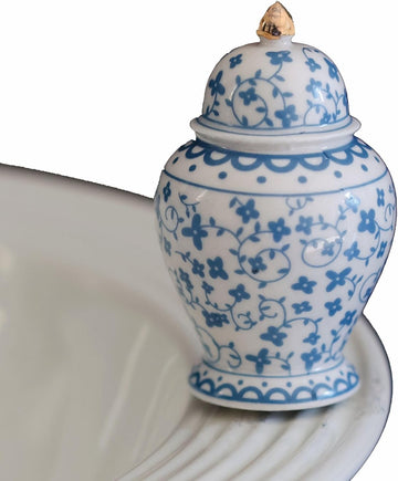 Nora Fleming Hand-Painted Mini: Ginger jar (Blue/White jar) A298