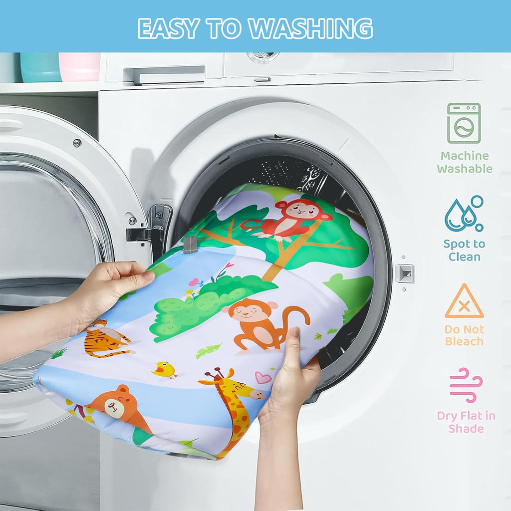 Gym Play Mat, in-1 Tummy Time Mat & Activity Gym Mat Ball Pit with Detachable Toys, Washable Infant Play Mat