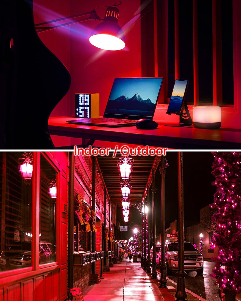 Red Light Bulbs Outdoor Indoor, A15 Color Lights Bulb