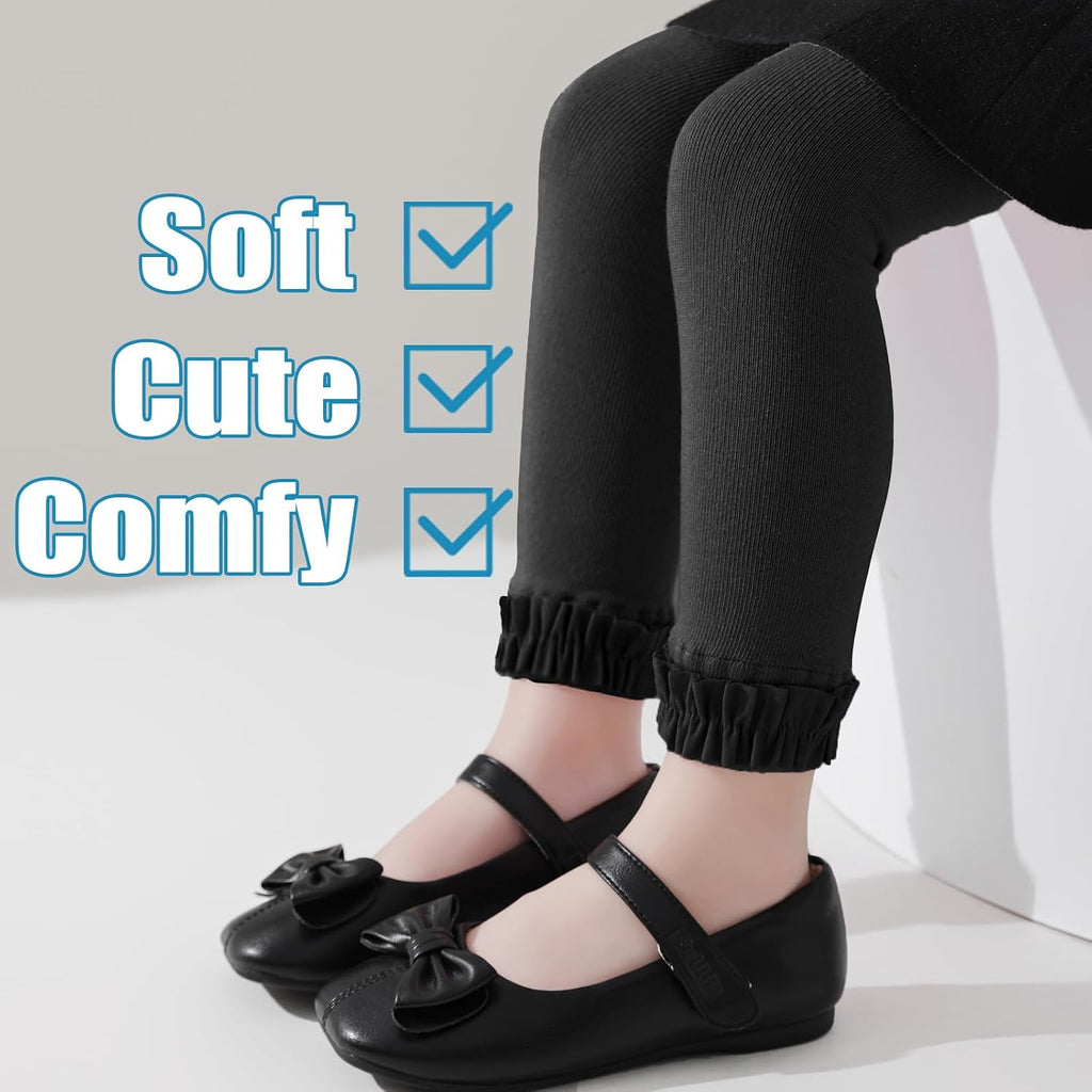Baby Leggings Toddler Footless Tights Girls Ruffle Stockings Pants Pack