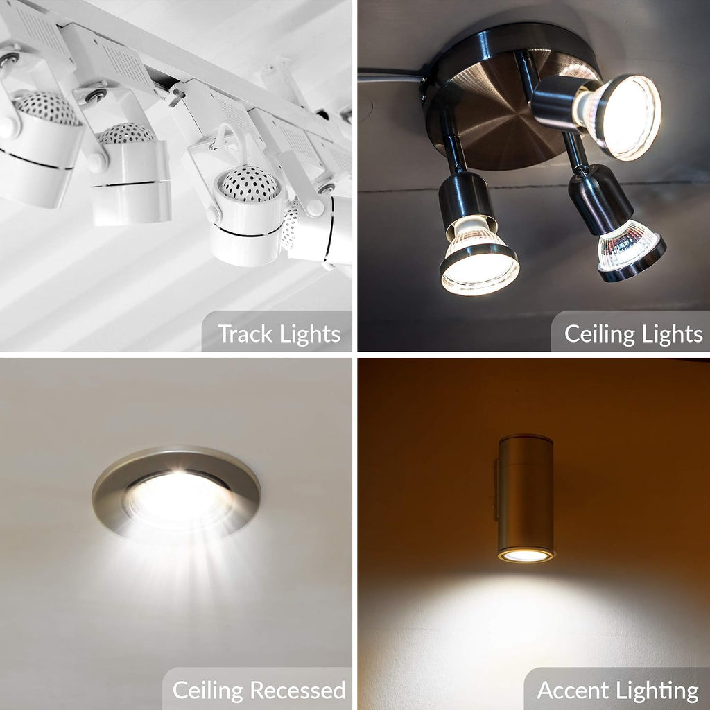 LED GU10 5W ETL Listed Twist-N-Lock Bipin Base 5000K, 6 Pack