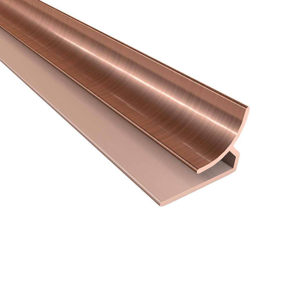47 in Vinyl Inside Corner Trim Polished Copper (5 Pack)