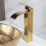 Gold Ceramic Bathroom Vessel Sink with Faucet and Drain Combo Bowl Above Counter Vessel Sink Oval for Modern Luxury