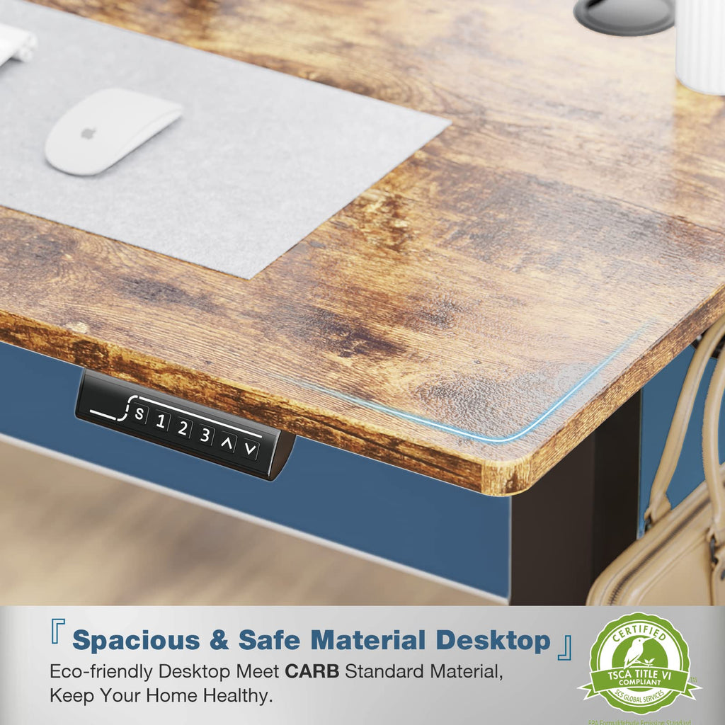 40 Inch Electric Standing Desk, Adjustable Height, Memory Desk