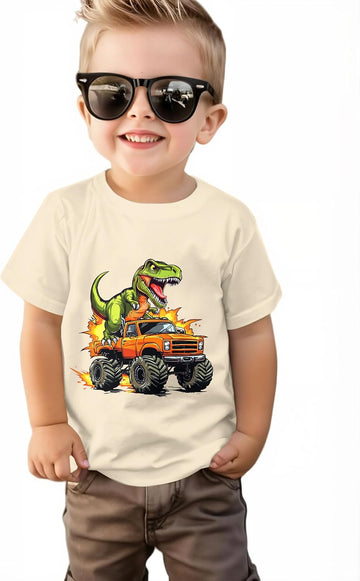 Boys Graphic T-Shirt, Cotton Short Sleeve Shirt for Kid