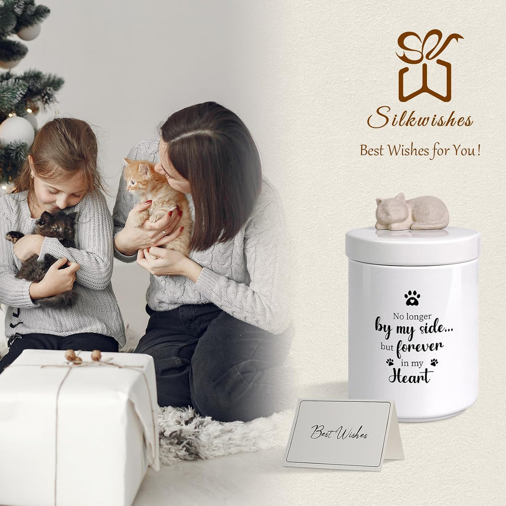 Cat Urns for Ashes, Pet Memorial, Up to 45lbs