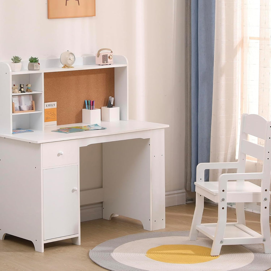 Kids Desk, Study Desk and Chair Set for Boys and Girls