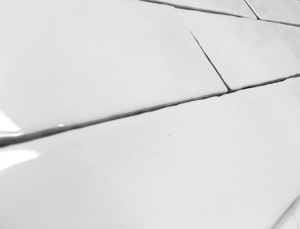 3x12 Glossy Finish White Subway Ceramic Tile Wall Backsplash - 1 Sqft (4 Pieces)