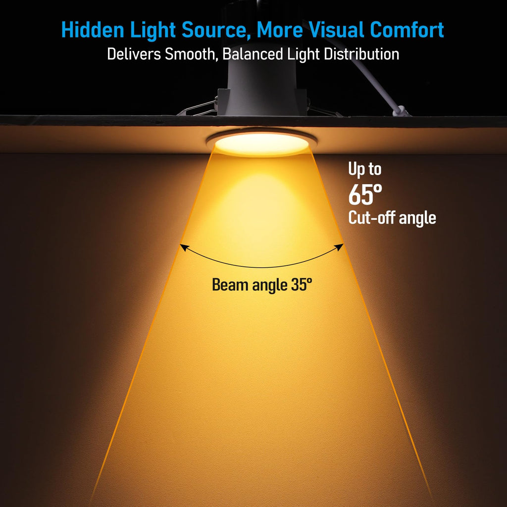 2 Inch Ultra-Deep Anti-Glare LED Recessed Lights 5CCT