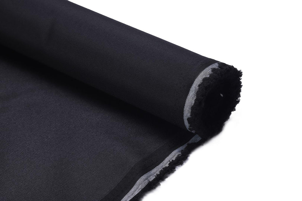 Waterproof Canvas Marine Fabric 600 Denier Indoor/Outdoor PU Backing UV Protector Black 5 Yards