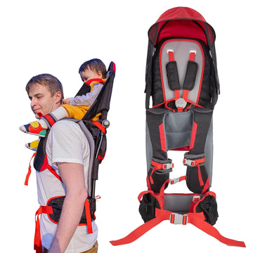 Shoulder Carrier Baby Hiking Backpack Carrier with Rain Cover Sun Shade for Child Safe Backrest and Toddler Ergonomic