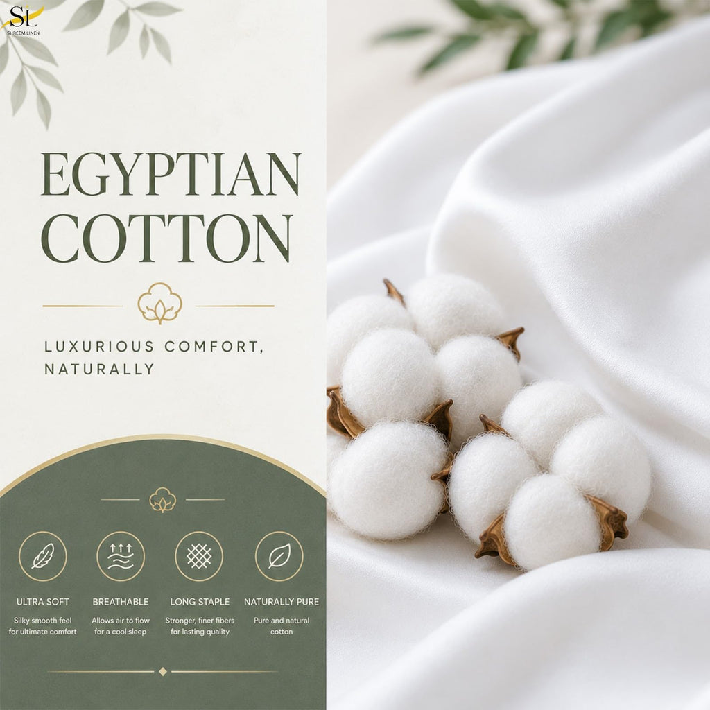 6 Piece King Sheet Set - 100% Egyptian Cotton Sheets, Hotel Luxury Bedding, 18" Deep Pocket, Cooling Soft Breathable