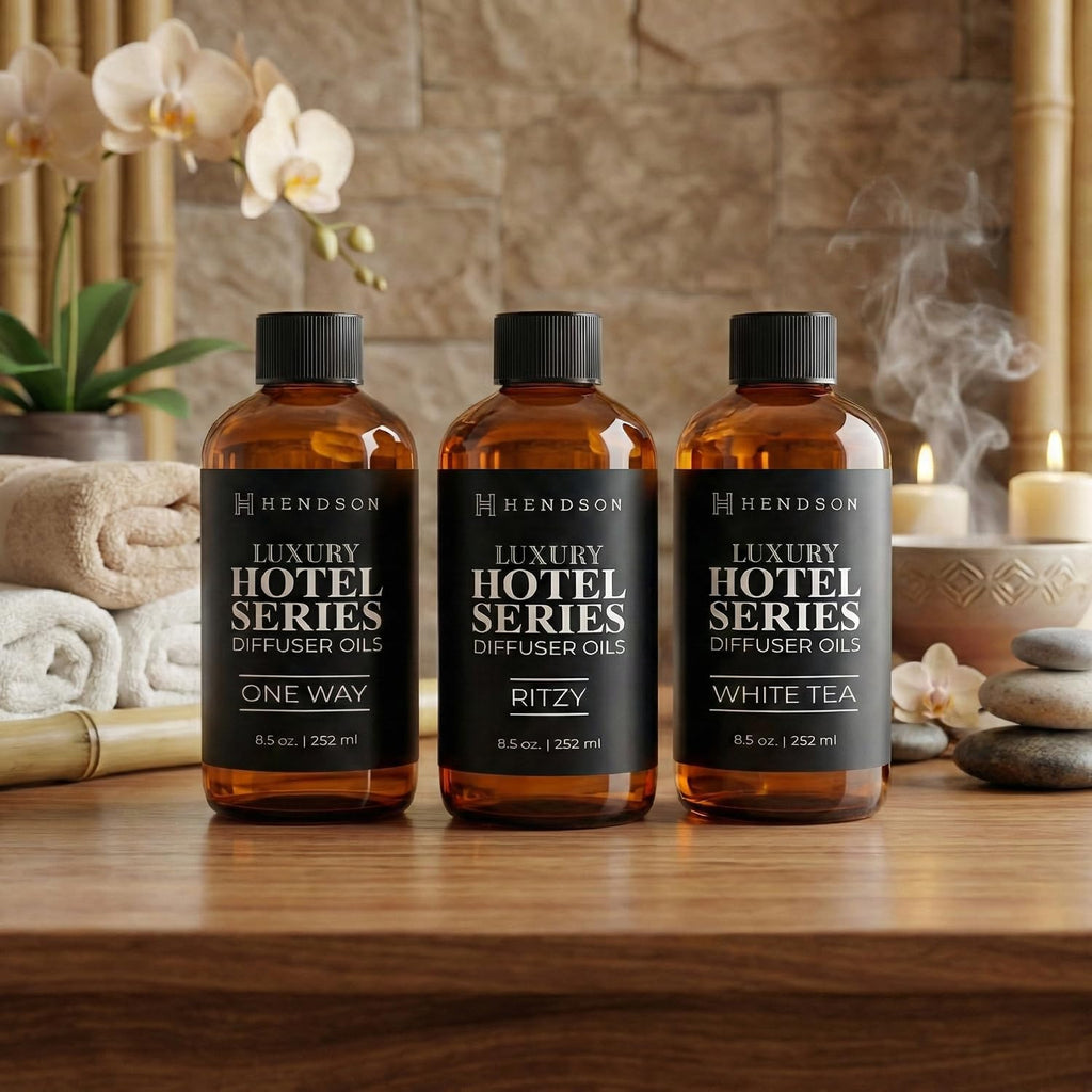 White Tea Reed Diffuser Oil Refill - Luxury Hotel Series Fragrance Oils for Diffuser, Long-Lasting, Natural Home - Set of 85