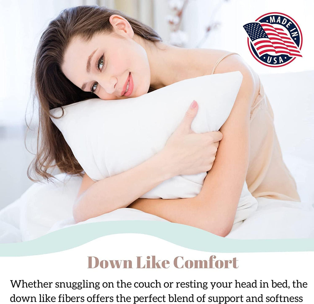 Premium Polyester Pillow Insert - 20x20 Soft Decorative Pillow