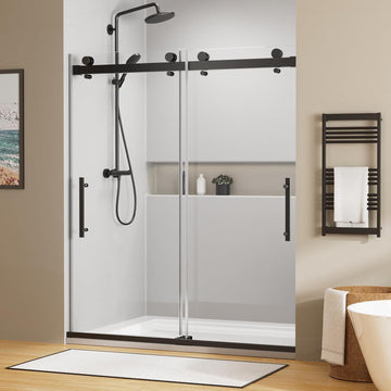 Shower Door, 60" W x 74" H Frameless Shower Door