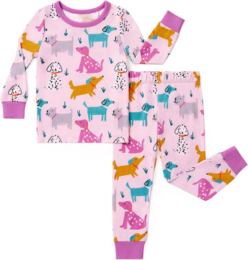 Bamboo Viscose Pajama Sets for Toddler Boys & Girls Baby Kids, Ultra-soft Snug fit Pjs Sleepers for Birthday Holiday