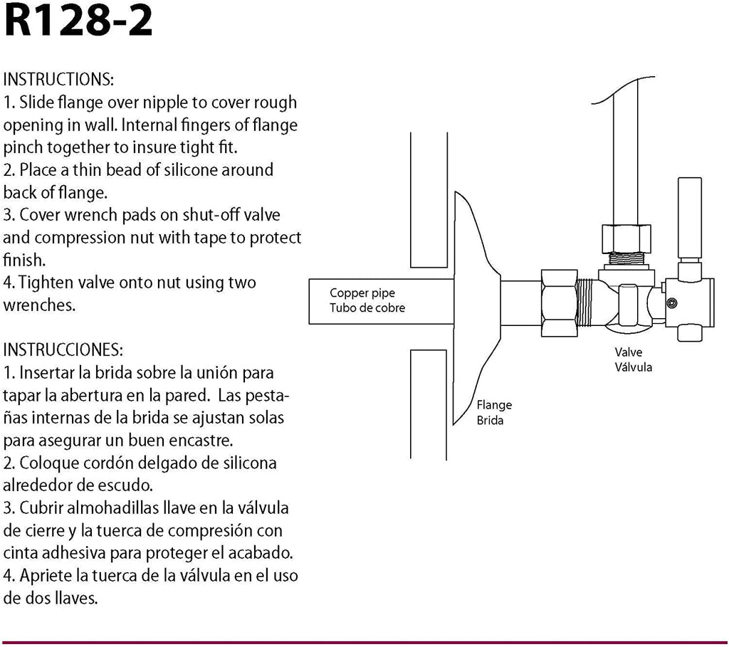 1/2" (5/8" OD) Low Pattern Flange for Copper Pipe (2-Pack), Oil Rubbed Bronze