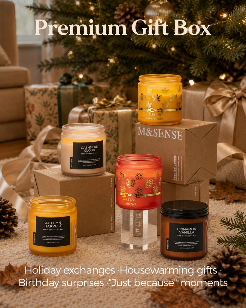 Scented Candles Cinnamon Pumpkin Non Toxic Fall Aromatherapy