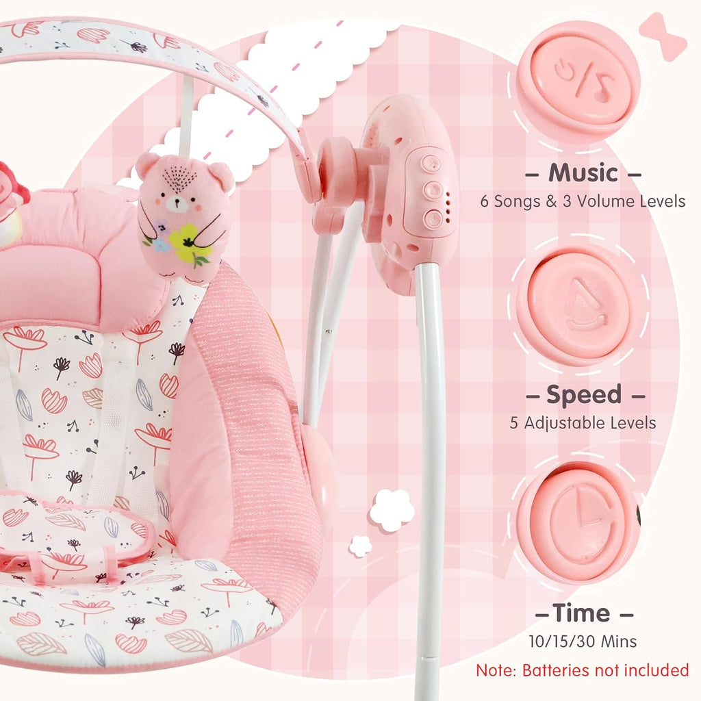 Swing for Infants, Portable Infant Swing with Music