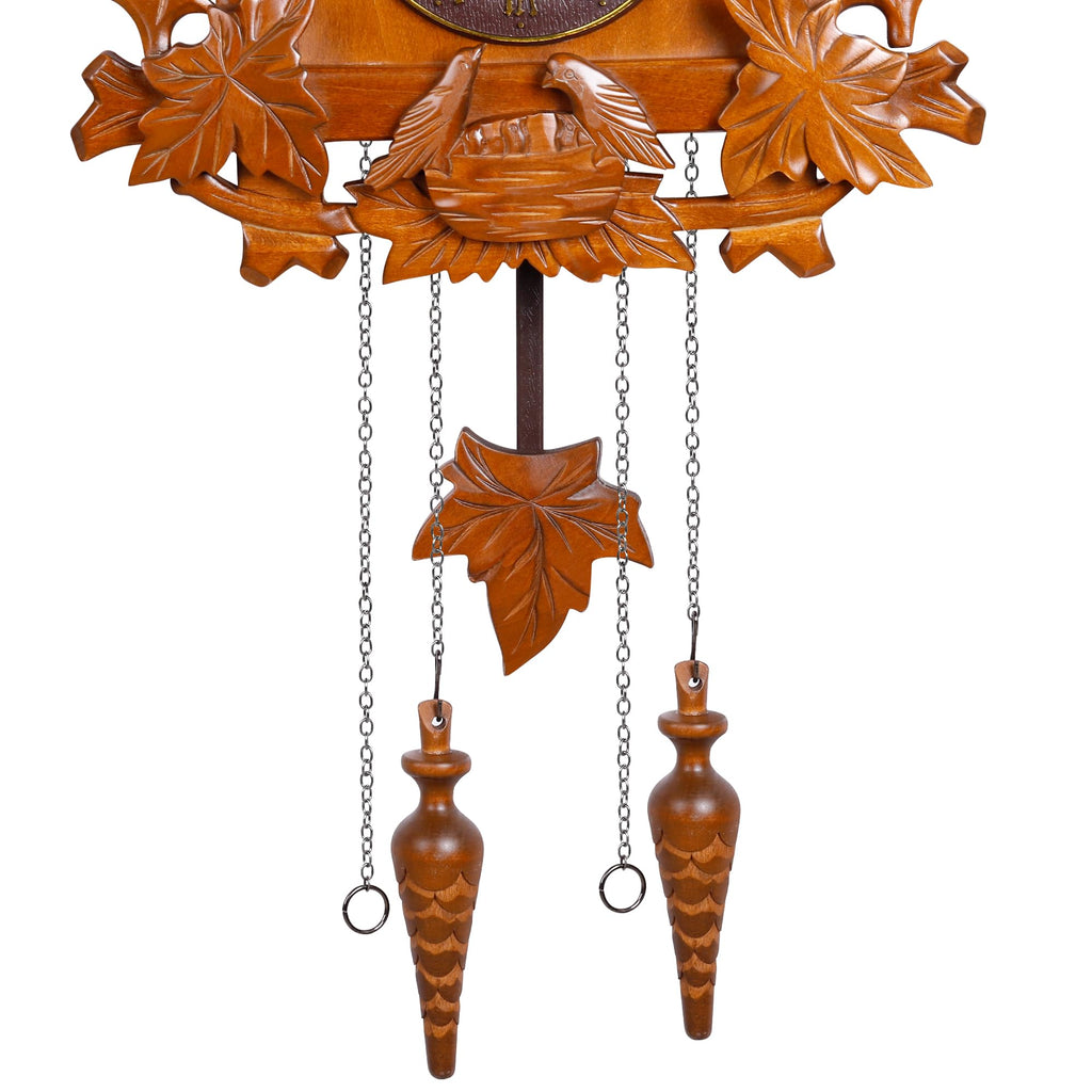 Large Handcrafted Wood Cuckoo Clock