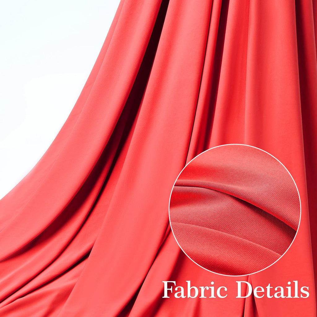 Nylon Spandex Fabric, 4 Way Stretch, 10 Yard, 65 Inch Wide, Red