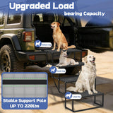 Dog Steps for Car, Truck, SUV, Dog Stairs for Car with Upgraded Non-Slip Surface, Foldable Dog Ramp for Car
