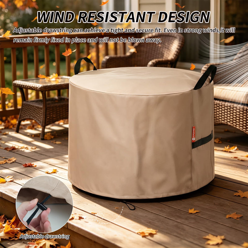 [2026 Upgraded] Fire Pit Cover Round for Bonfire 19.5"
