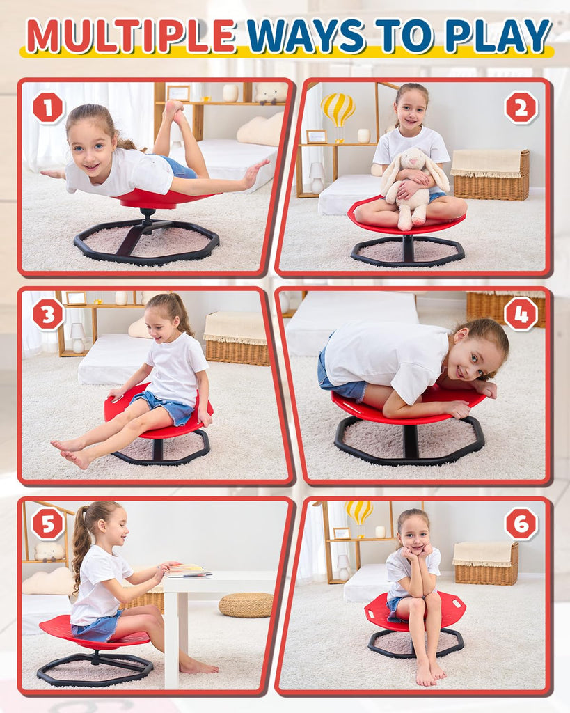 Spinning Chair for Autistic Kids, Upgrade Handle Sensory Toys for Kids with Autism, ADHD Sensory Chair, Autism