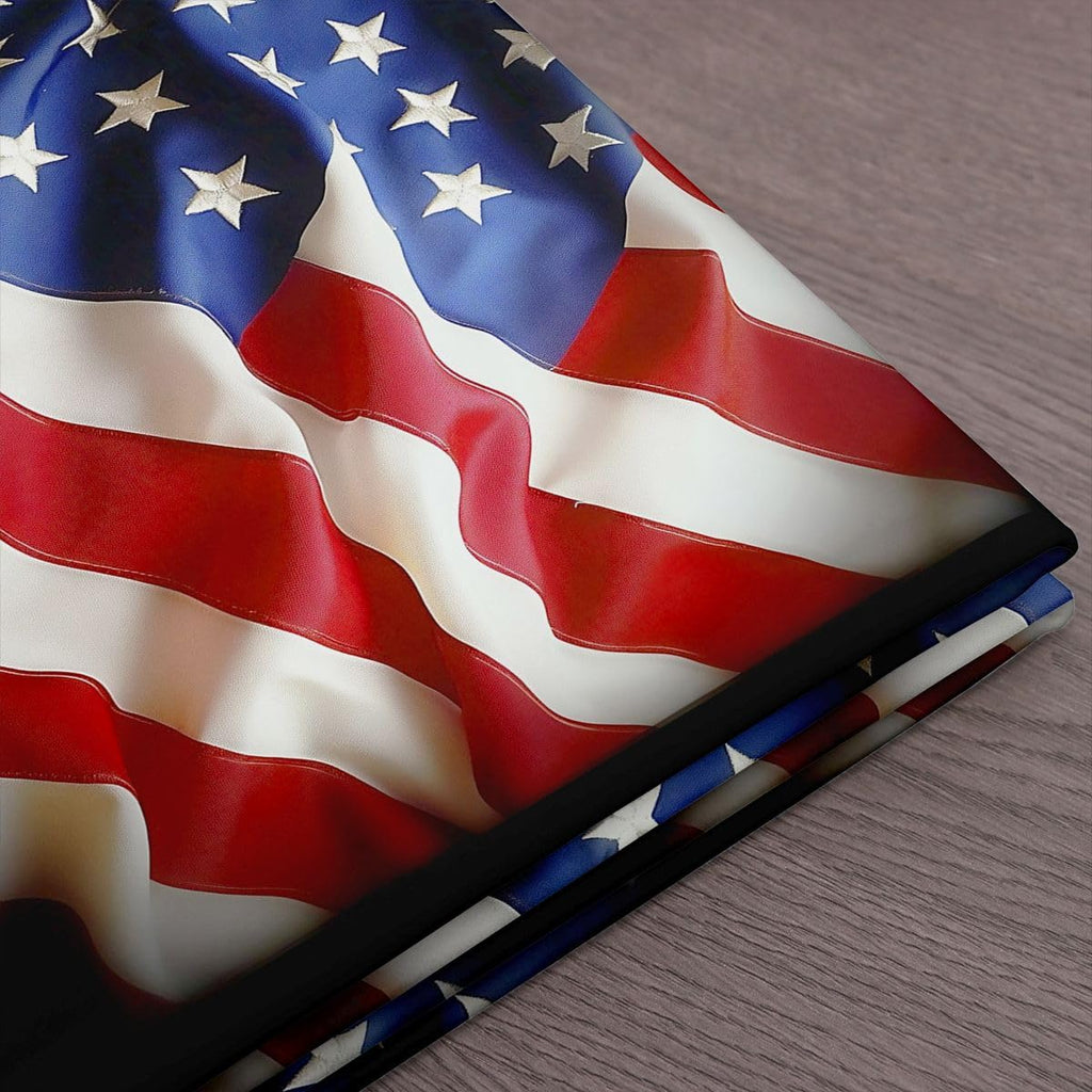 American Flag Fabric by The Yard, Geometric Stripe Indoor Fabric