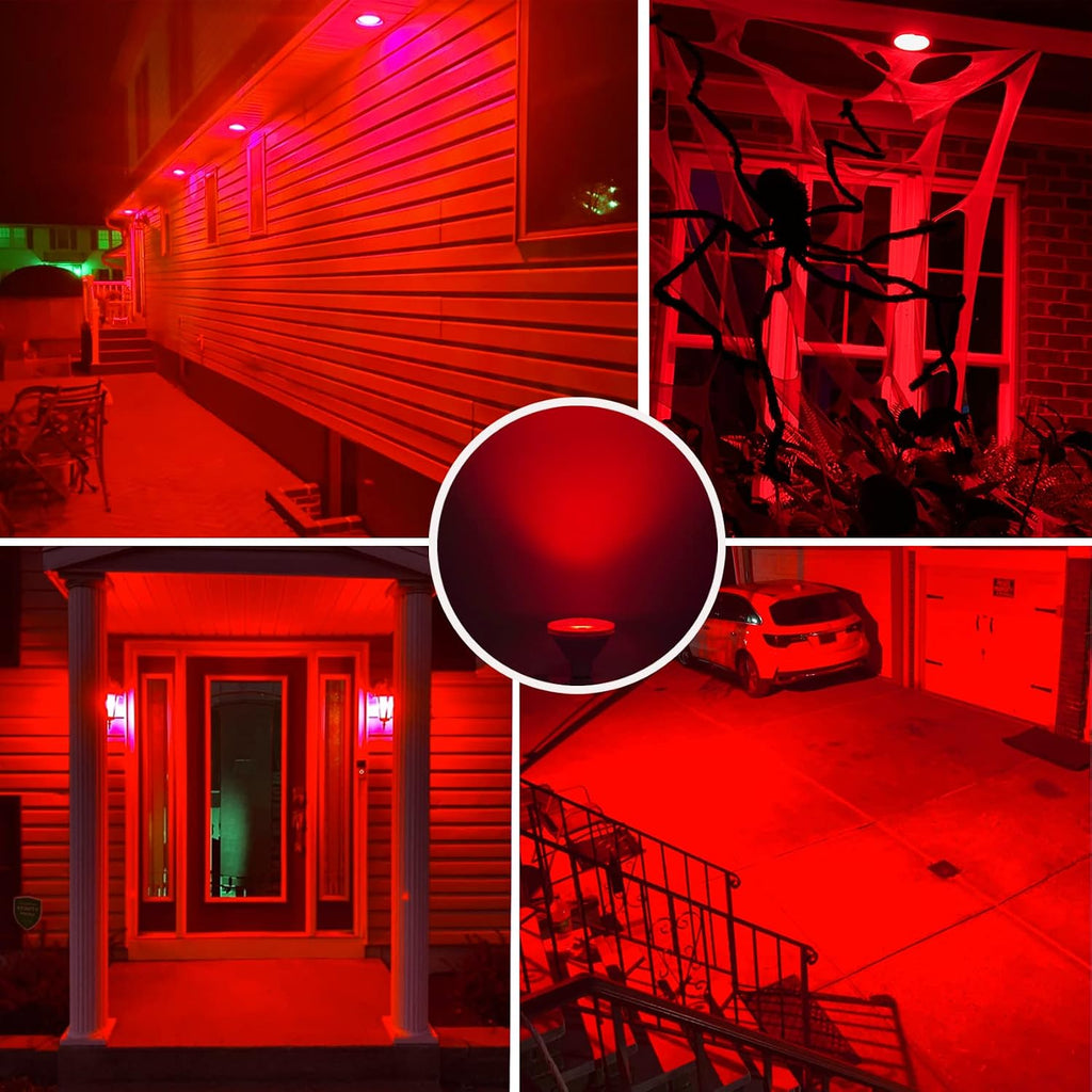 Par38 Red Flood Light Bulb - 15W (100Watt Equivalent) - E26 Base Red LED Flood Lights, Party Decoration