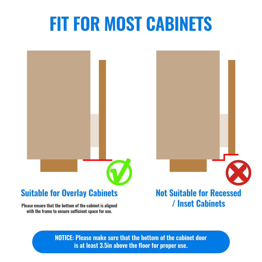 Under Cabinet Foot Pull for Trash Drawer
