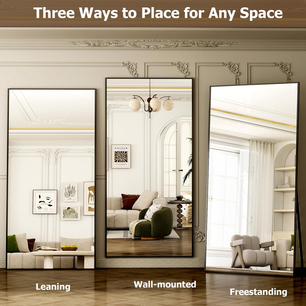 77" x 38" Oversized Full Length Mirror, Large Floor Mirror