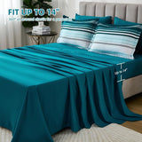 Dobuyly Teal Queen Comforter Set 7 Pieces