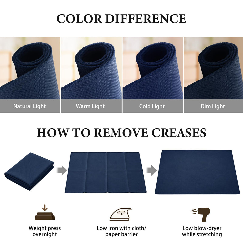 Waterproof Canvas Fabric by The Yard 1200D Upholstery 6 Yard Navy Blue