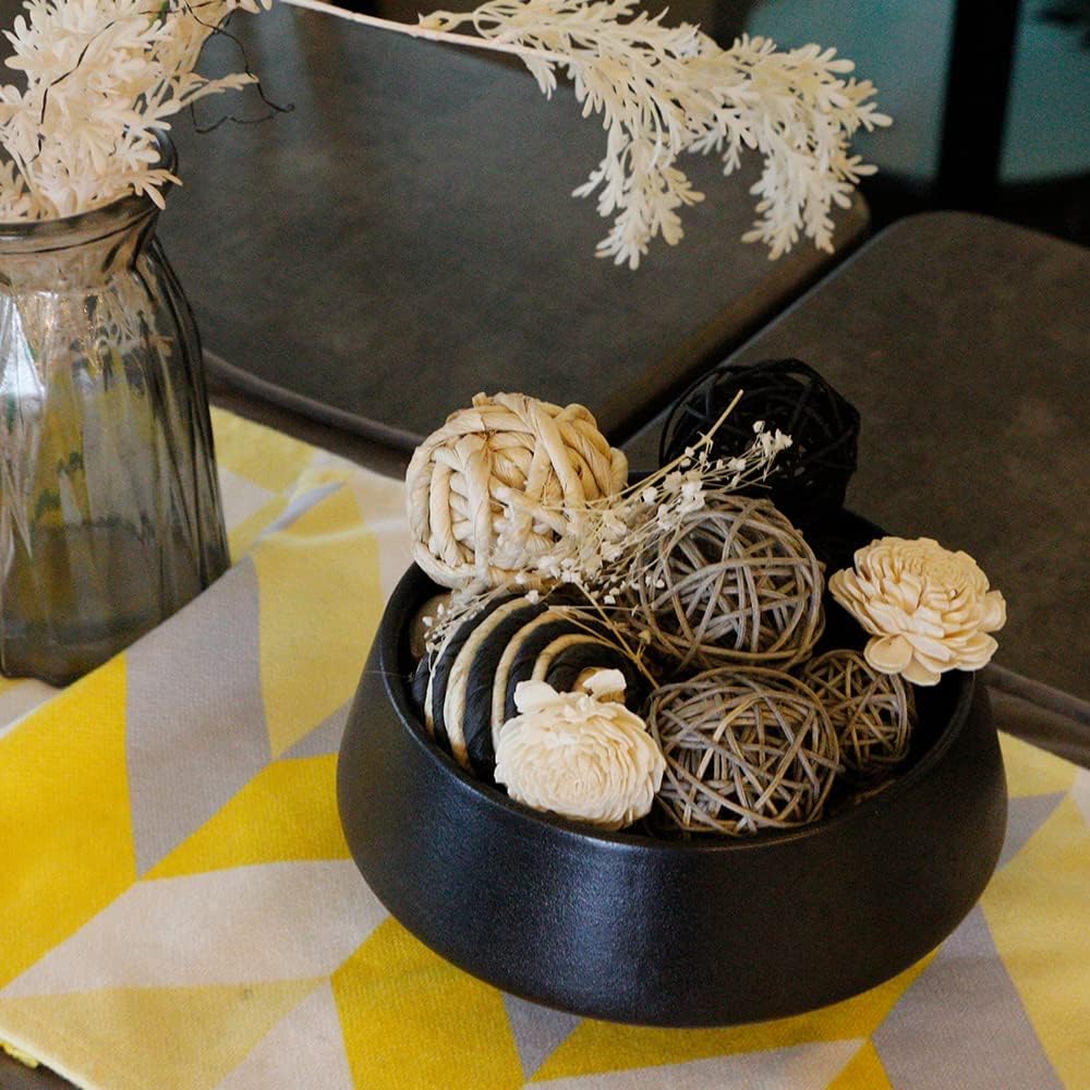 Large Decorative Balls for Bowls, Black White