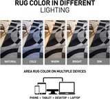 Rugshop Contemporary Abstract Circles Perfect for high Traffic Areas of Your Living Room,Bedroom,Home Office,Kitchen