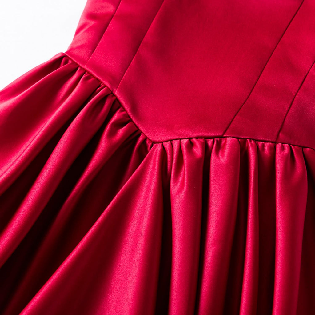 Baby Girl Party Dress Toddler Christmas Tutu Gown Burgundy