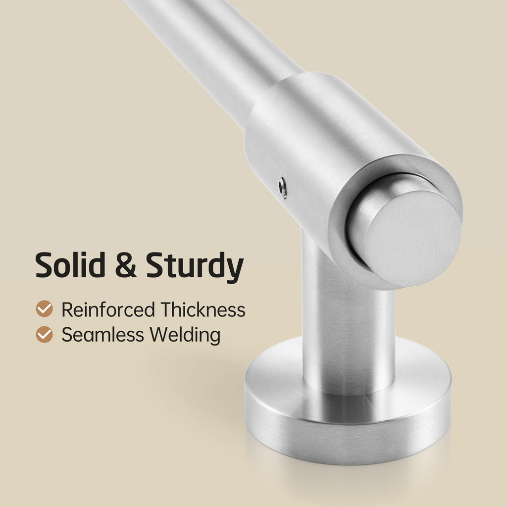 30-Inch Shower Slide Bar with Adjustable Handheld Shower Head Holder, Reuse Existing Holes, SUS304 Brushed Stainless